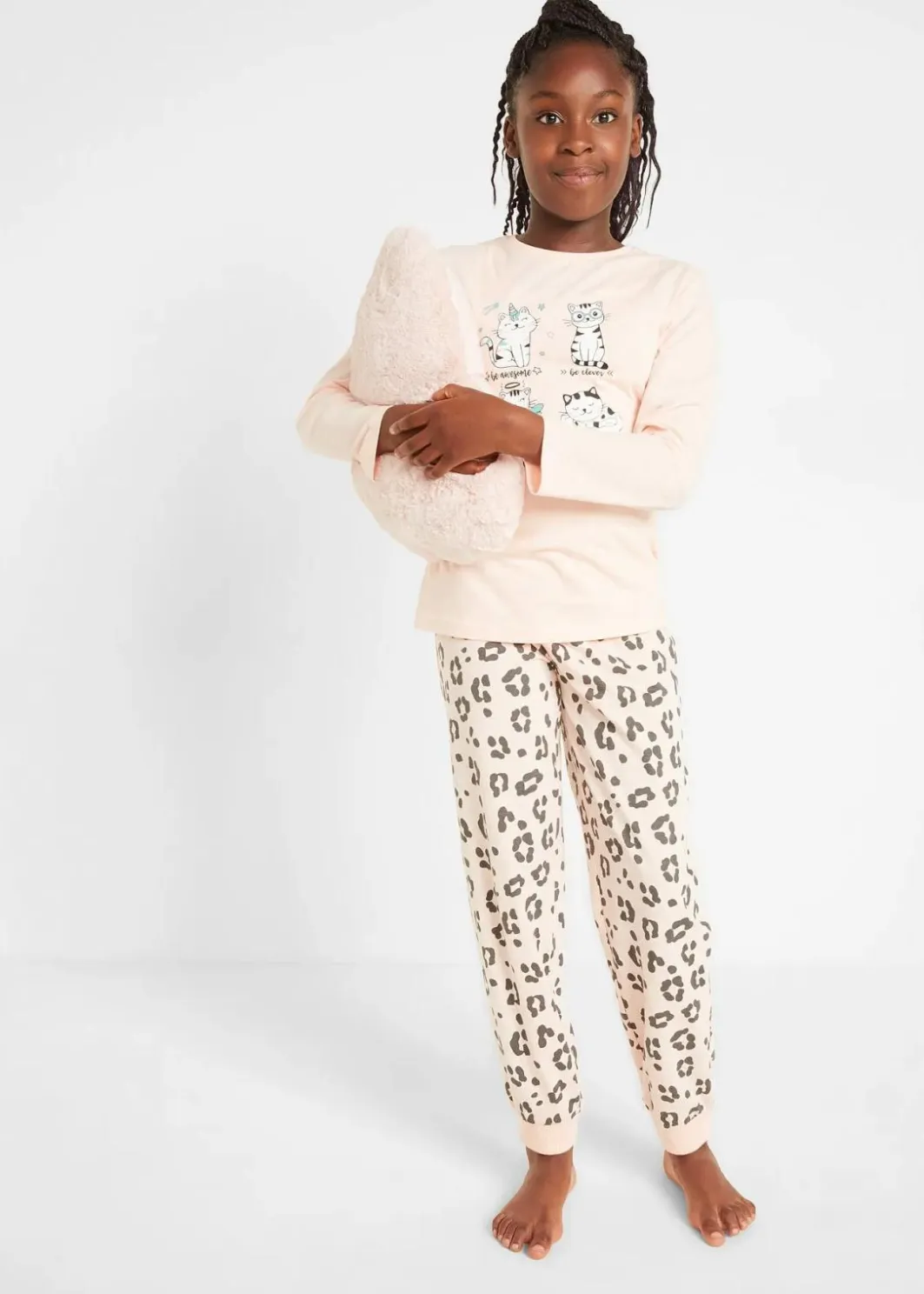 Online Pyjama aus reiner Bio-Baumwolle (2-tlg. Set) Kinder Mädchen·Nachtwäsche