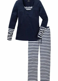 Online Pyjama aus reiner Bio-Baumwolle Damen Wäsche·Nachtwäsche|Nachhaltigere Materialien
