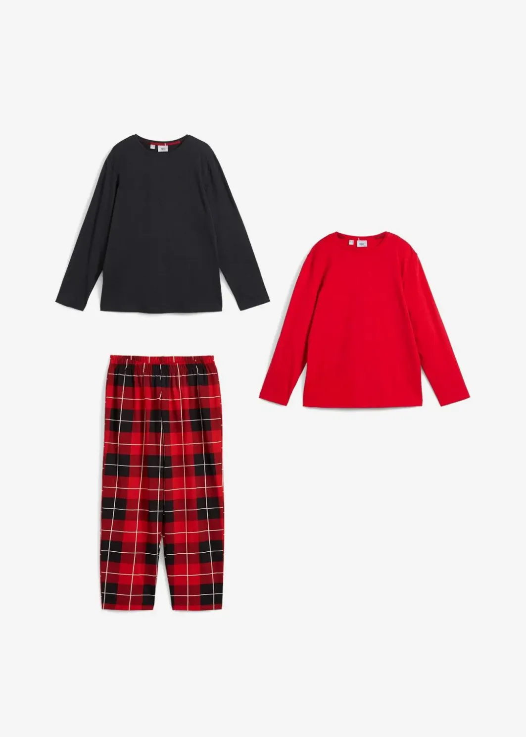 Sale Pyjama aus reiner Bio-Baumwolle (3-tlg. Set) Kinder Jungen·Nachtwäsche|Mädchen·Nachtwäsche