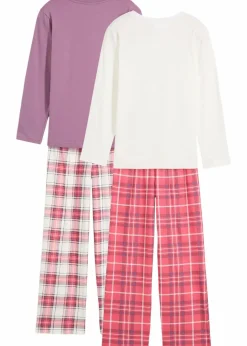 Discount Pyjama aus reiner Bio-Baumwolle (4-tlg. Set) Kinder Mädchen·Nachtwäsche
