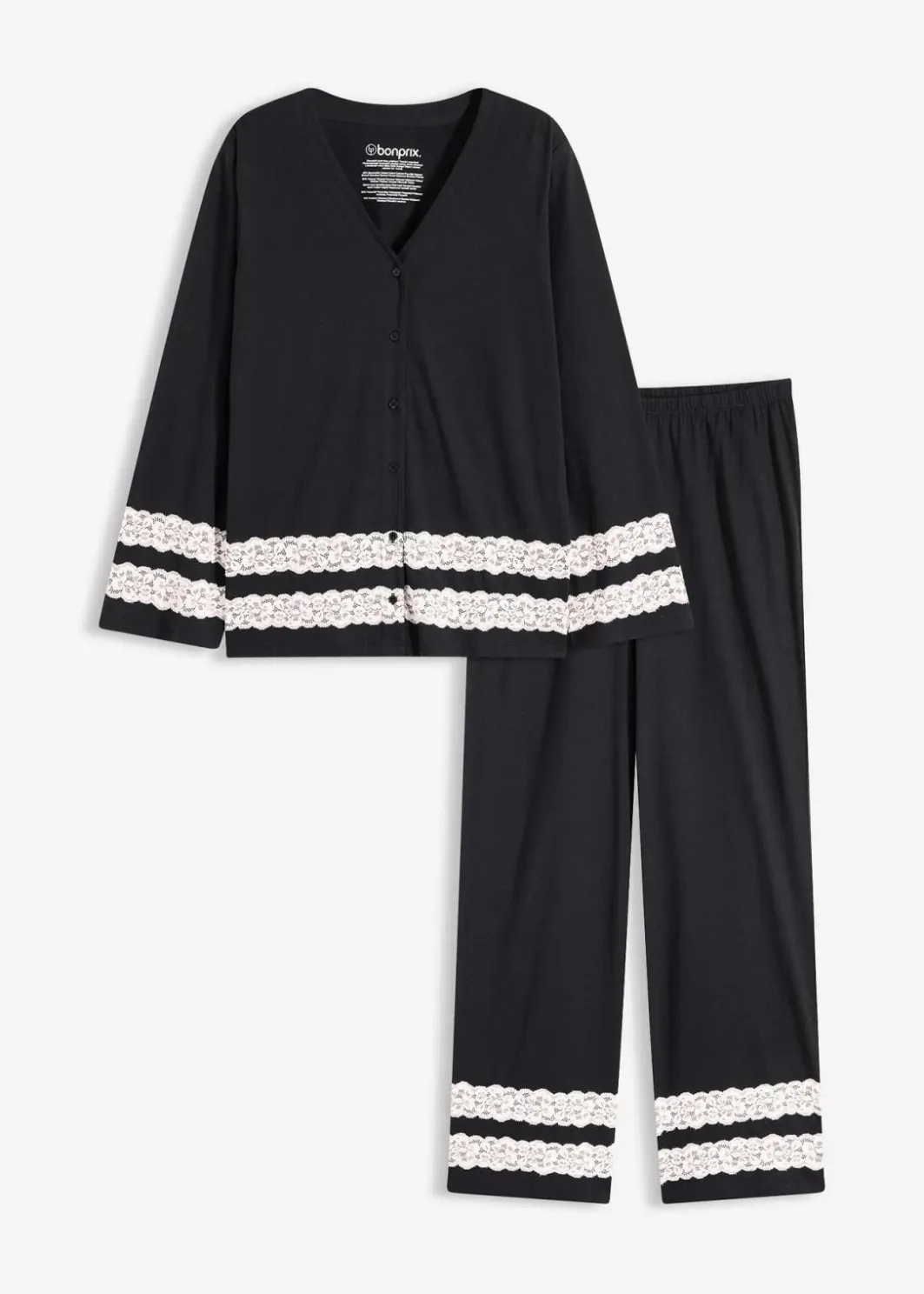 New Pyjama aus softem Viskose-Mix Damen Wäsche·Nachtwäsche|Nachtwäsche