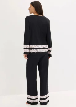 New Pyjama aus softem Viskose-Mix Damen Wäsche·Nachtwäsche|Nachtwäsche