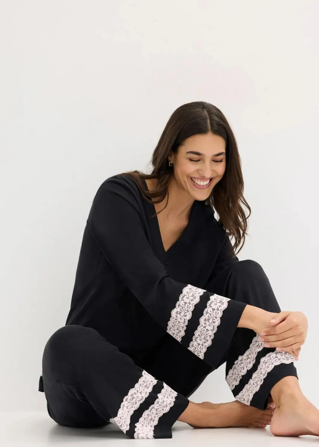 New Pyjama aus softem Viskose-Mix Damen Wäsche·Nachtwäsche|Nachtwäsche