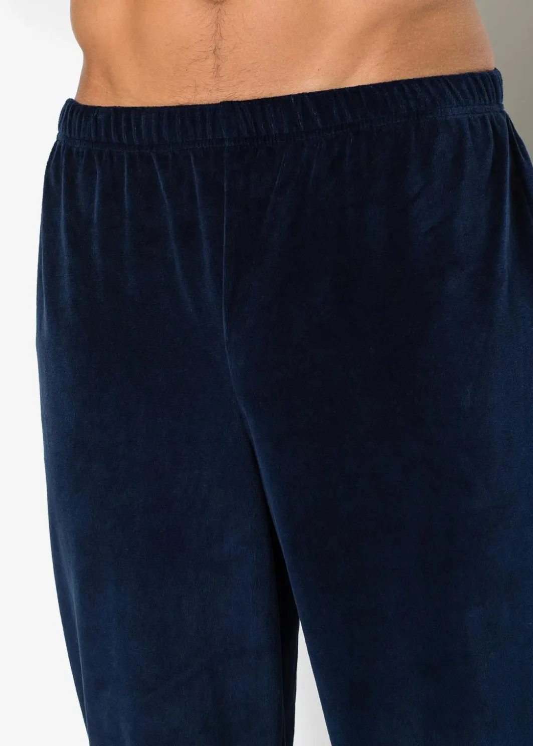 Discount Pyjama aus weichem Nicki-Material mit langen Ärmeln Herren Pyjamas|Große Größen