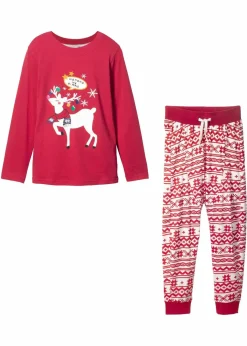 Kinder bonprix Mädchen·Nachtwäsche|Pyjama aus weicher Baumwolle (2-tlg. Set)