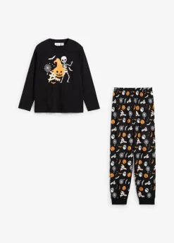 Kinder bonprix Jungen·Nachtwäsche|Mädchen·Nachtwäsche|Pyjama aus weicher Baumwolle (2-tlg. Set)
