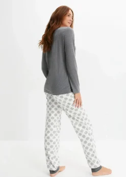 Damen bonprix Wäsche·Nachtwäsche|Nachtwäsche|Pyjama aus weicher Baumwolle
