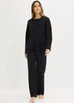 Damen bonprix Wäsche·Nachtwäsche|Nachtwäsche|Pyjama aus weicher Baumwolle