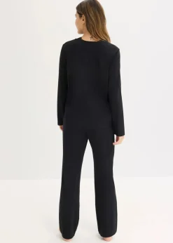 Damen bonprix Wäsche·Nachtwäsche|Nachtwäsche|Pyjama aus weicher Baumwolle