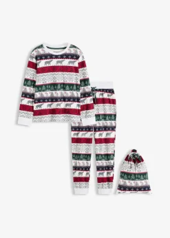 Damen bonprix Wäsche·Nachtwäsche|Nachtwäsche|Pyjama aus weicher Baumwolle mit Geschenktasche
