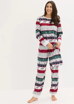 Damen bonprix Wäsche·Nachtwäsche|Nachtwäsche|Pyjama aus weicher Baumwolle mit Geschenktasche