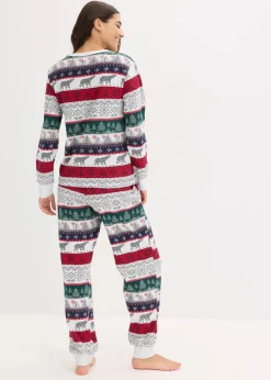 Damen bonprix Wäsche·Nachtwäsche|Nachtwäsche|Pyjama aus weicher Baumwolle mit Geschenktasche