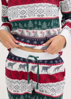 Damen bonprix Wäsche·Nachtwäsche|Nachtwäsche|Pyjama aus weicher Baumwolle mit Geschenktasche