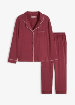 Pyjama aus weicher Baumwolle mit Knopfleiste Damen Wäsche·Nachtwäsche|Nachtwäsche