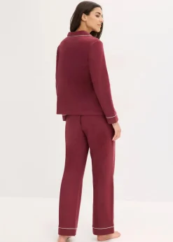 Pyjama aus weicher Baumwolle mit Knopfleiste Damen Wäsche·Nachtwäsche|Nachtwäsche