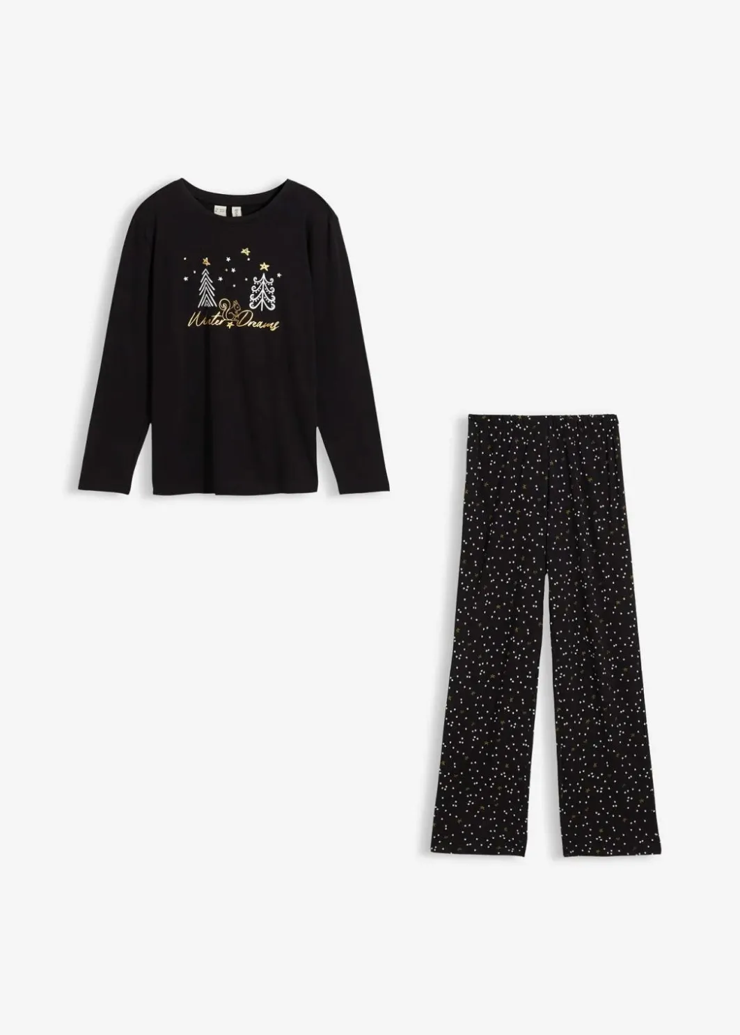 New Pyjama aus weicher Baumwolle mit Glitzerdruck Kinder Jungen·Nachtwäsche|Mädchen·Nachtwäsche