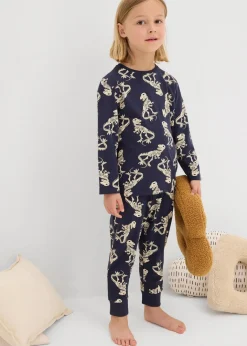 Discount Pyjama aus weicher Baumwolle (4-tlg. Set) Kinder Jungen·Nachtwäsche
