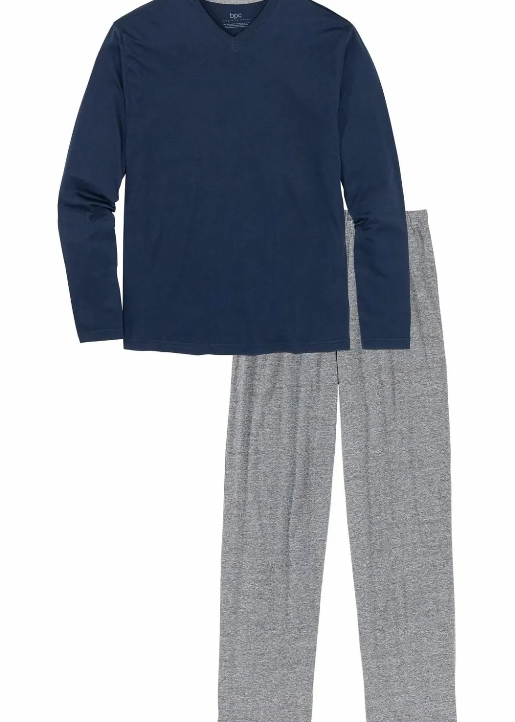 Pyjama mit Baumwolle und langen Ärmeln Herren Pyjamas|Große Größen