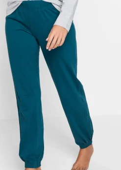Damen bonprix Wäsche·Nachtwäsche|Nachhaltigere Materialien|Pyjama mit Bio-Baumwolle
