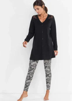 Outlet Pyjama mit Bio-Baumwolle Damen Wäsche·Nachtwäsche|Nachhaltigere Materialien