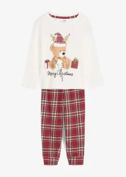 Kinder bonprix Jungen·Nachtwäsche|Mädchen·Nachtwäsche|Pyjama mit Bio-Baumwolle (2-tlg. Set)