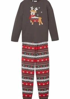 Kinder bonprix Jungen·Nachtwäsche|Mädchen·Nachtwäsche|Pyjama mit Bio-Baumwolle (2-tlg. Set)