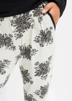 Damen bonprix Wäsche·Nachtwäsche|Nachhaltigere Materialien|Pyjama mit dezenter Spitze