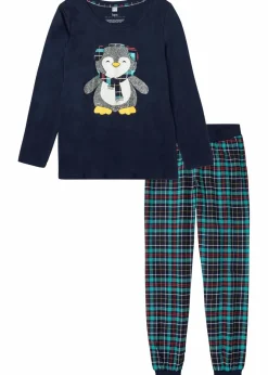 Pyjama mit Flanellhose Damen Wäsche·Nachtwäsche|Nachtwäsche
