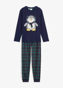 Clearance Pyjama mit Flanellhose und Bio-Baumwolle (2-tlg. Set) Kinder Jungen·Nachtwäsche|Mädchen·Nachtwäsche