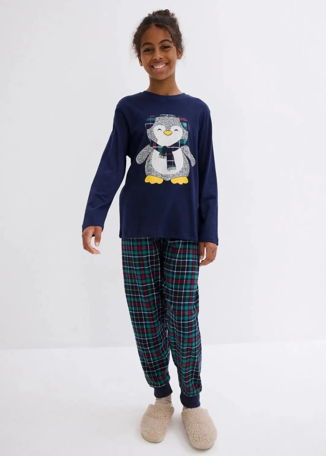 Clearance Pyjama mit Flanellhose und Bio-Baumwolle (2-tlg. Set) Kinder Jungen·Nachtwäsche|Mädchen·Nachtwäsche