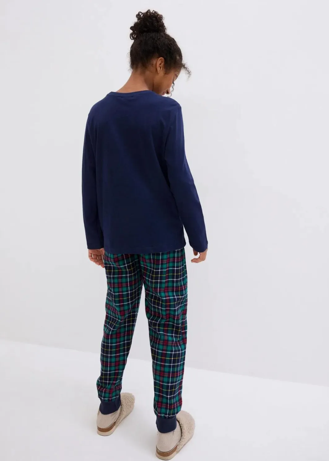 Clearance Pyjama mit Flanellhose und Bio-Baumwolle (2-tlg. Set) Kinder Jungen·Nachtwäsche|Mädchen·Nachtwäsche