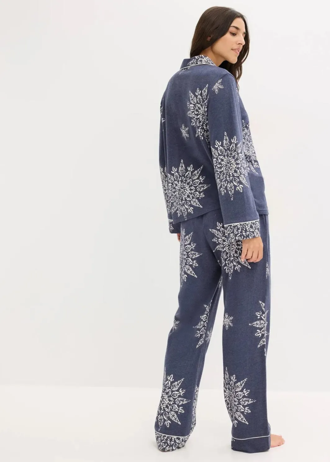 Damen bonprix Wäsche·Nachtwäsche|Nachtwäsche|Pyjama mit Knopfleiste
