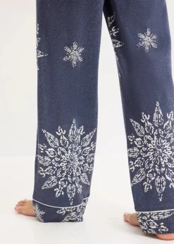 Damen bonprix Wäsche·Nachtwäsche|Nachtwäsche|Pyjama mit Knopfleiste