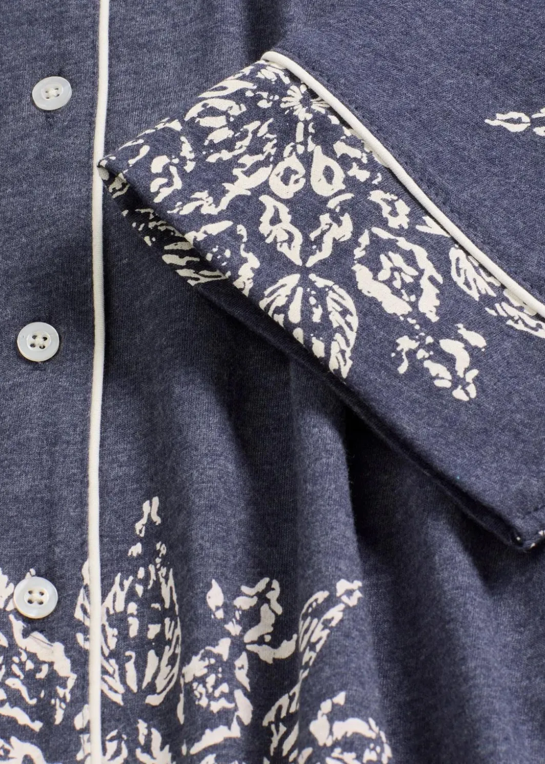 Damen bonprix Wäsche·Nachtwäsche|Nachtwäsche|Pyjama mit Knopfleiste
