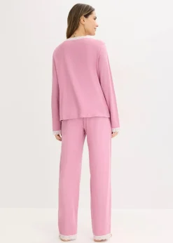 New Pyjama mit Knopfleiste Damen Wäsche·Nachtwäsche|Nachtwäsche