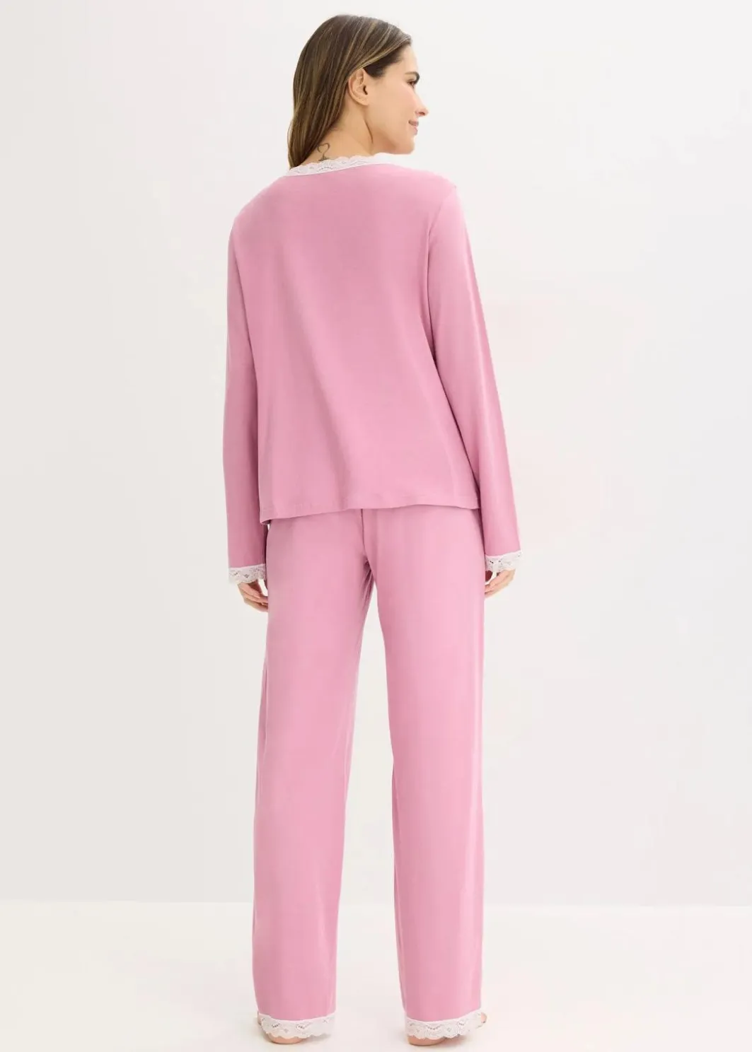New Pyjama mit Knopfleiste Damen Wäsche·Nachtwäsche|Nachtwäsche
