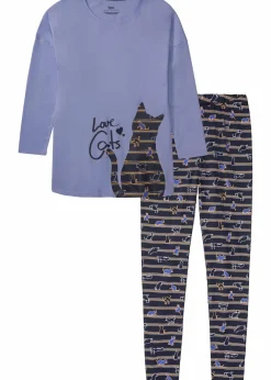 Damen bonprix Wäsche·Nachtwäsche|Nachtwäsche|Pyjama mit Leggings