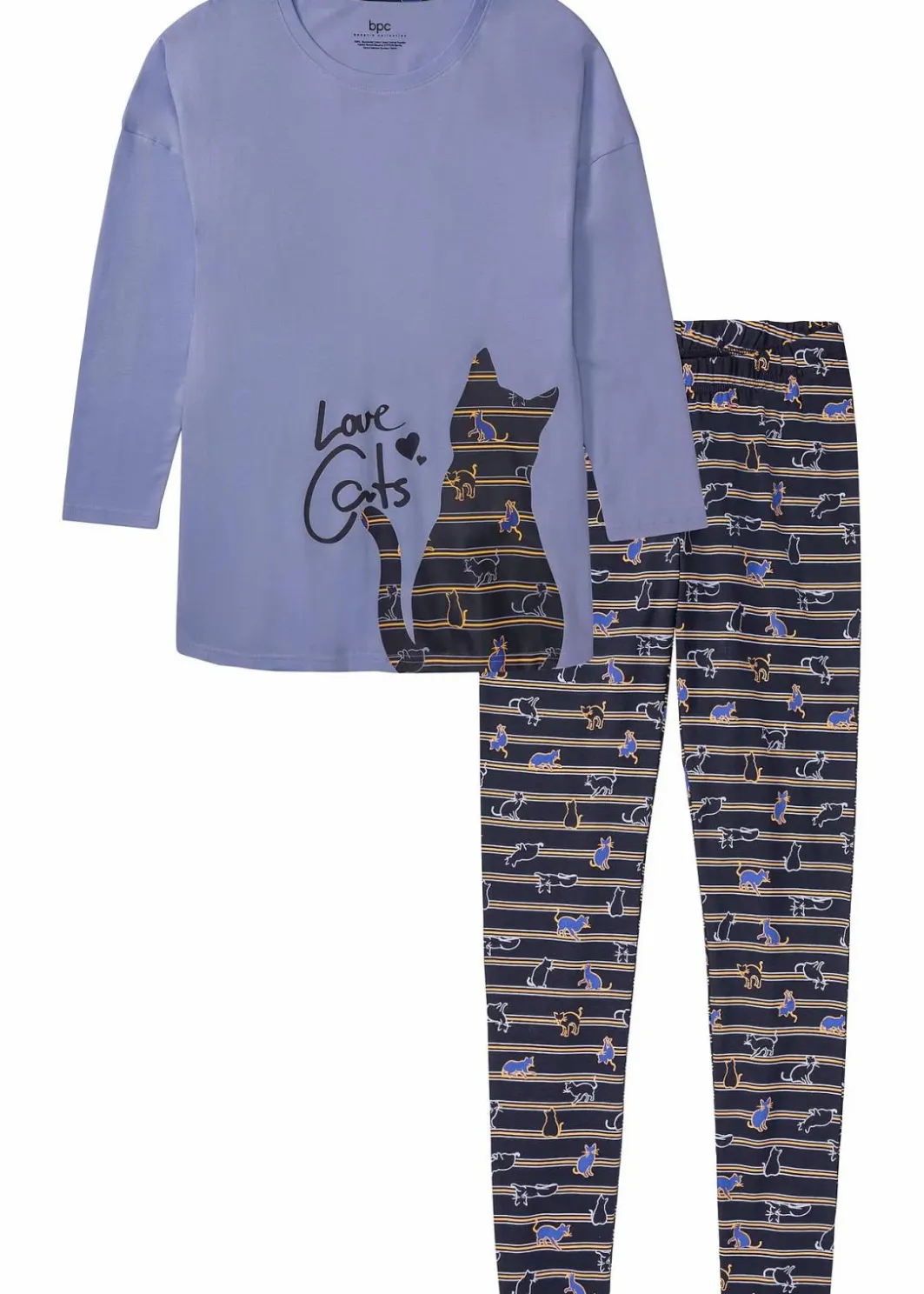 Damen bonprix Wäsche·Nachtwäsche|Nachtwäsche|Pyjama mit Leggings