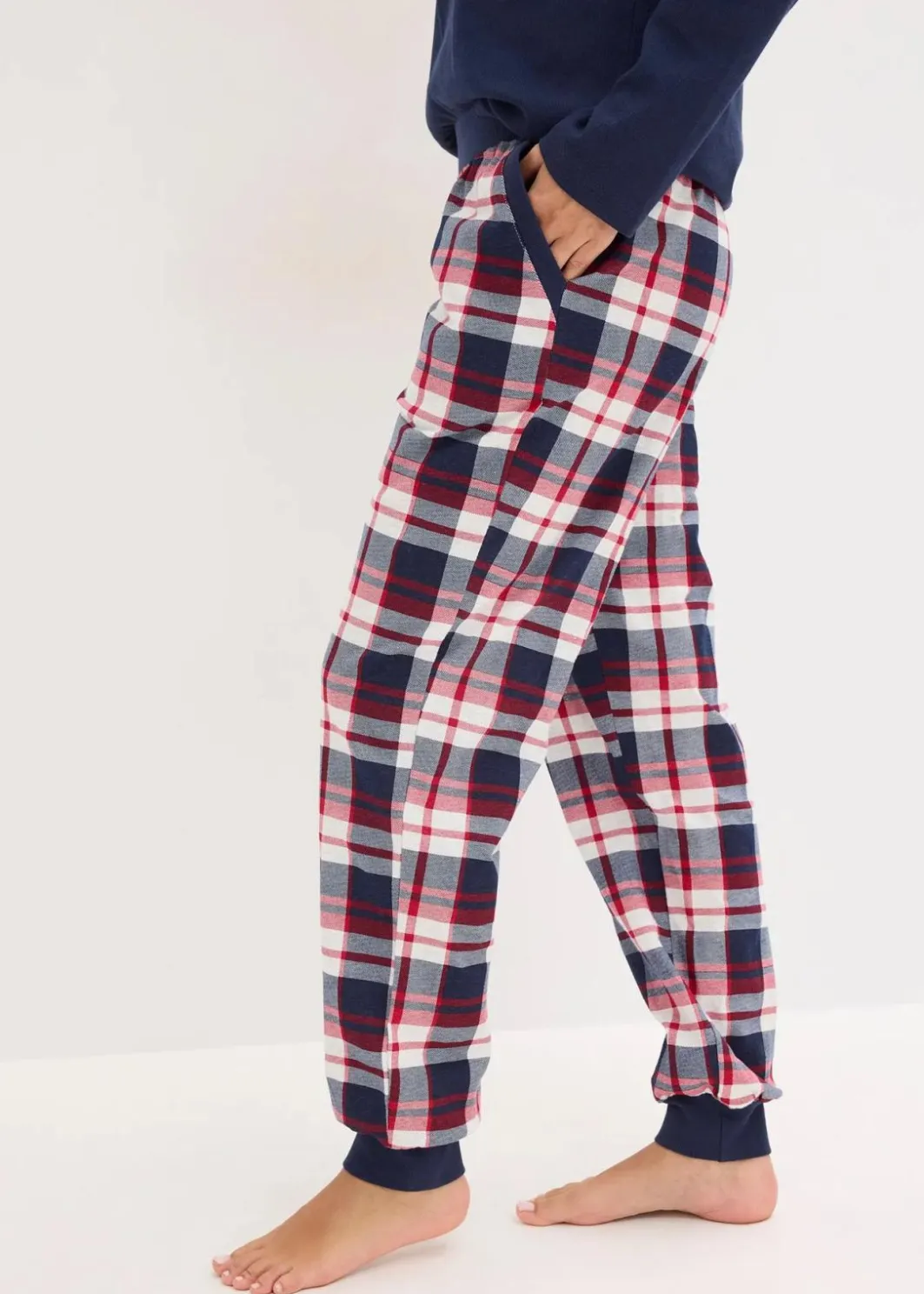 Best Pyjama mit Rippshirt und Knopfleiste Damen Wäsche·Nachtwäsche|Nachtwäsche
