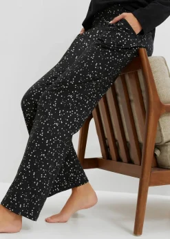 Damen bonprix Wäsche·Nachtwäsche|Nachtwäsche|Pyjama mit schimmerndem Druck