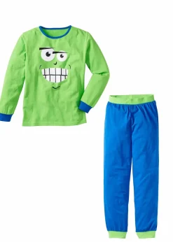 Kinder bonprix Jungen·Nachtwäsche|Pyjama mit weicher Baumwolle (2-tlg. Set)
