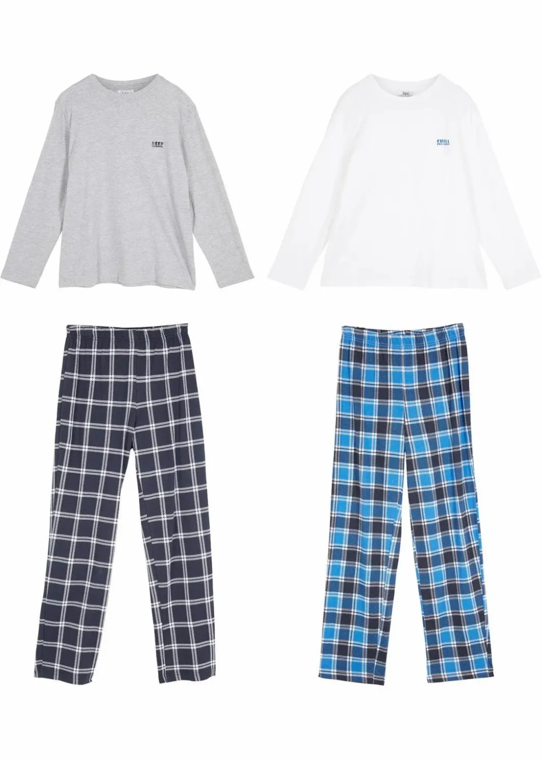 Best Pyjama mit weicher Bio-Baumwolle (4-tlg. Set) Kinder Jungen·Nachtwäsche
