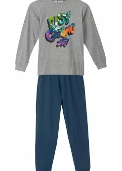 Kinder bonprix Jungen·Nachtwäsche|Pyjama mit weicher Bio-Baumwolle (2-tlg. Set)