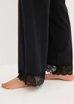 Outlet Pyjama mit zarter Spitze Damen Wäsche·Nachtwäsche|Nachtwäsche