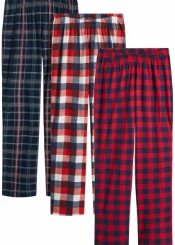 Clearance Pyjamahose aus reiner Baumwolle (3er Pack) Damen Nachtwäsche