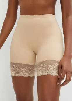 Damen bonprix Hosen|Höschen|Radler „Anti Scheuern“ aus kühlendem Polyamid mit Spitzenbein