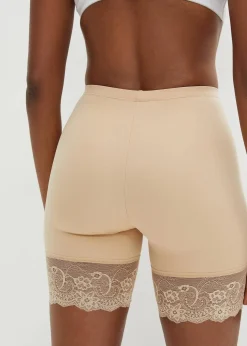 Damen bonprix Hosen|Höschen|Radler „Anti Scheuern“ aus kühlendem Polyamid mit Spitzenbein