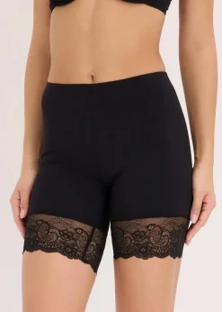 Damen bonprix Wäsche·Radler & Oberschenkelschutz|Wäsche·Socken & Strumpfhosen|Radler „Anti Scheuern“ aus kühlendem Polyamid mit Spitzenbein