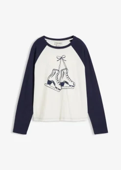 Damen bonprix Shirts & Tops|Nachhaltigere Materialien|Raglanshirt aus reiner Bio-Baumwolle