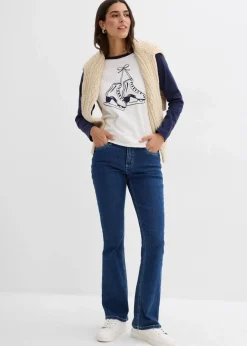 Damen bonprix Shirts & Tops|Nachhaltigere Materialien|Raglanshirt aus reiner Bio-Baumwolle
